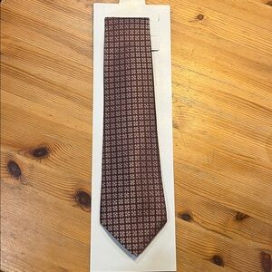 Calvin Klein Burgundy Silk Tie